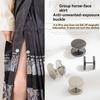 10pcs Seamless Cuff Fastener Metal Screw Buckle Spiral Buckle Clip  Avoid Wardrobe Malfunction