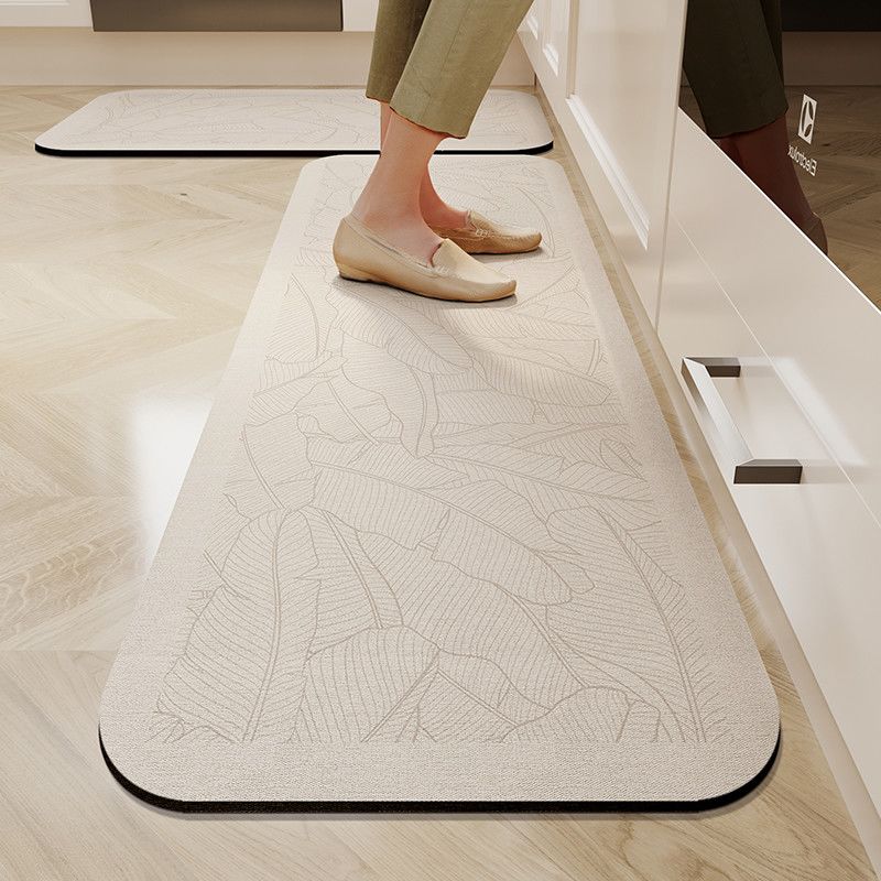 1/2PC Wabi-Sabi Kitchen Floor Mat Non-Slip And Oil Resistant Carpet Diatomaceous Mud Absorbent Foot Mat Home Decoration
