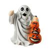 Halloween Ornament Ghost Hold Pumpkin Shape Statue Indoor Outdoor Display Statue Farmhouse Style Halloween Decoration