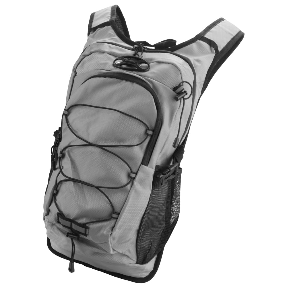 Hiking Backpack, Multifunctional, Waterproof, Abrasion Resistant, Travel, Emergency Bag, Reduces Strain, Reflective Material (Gray)