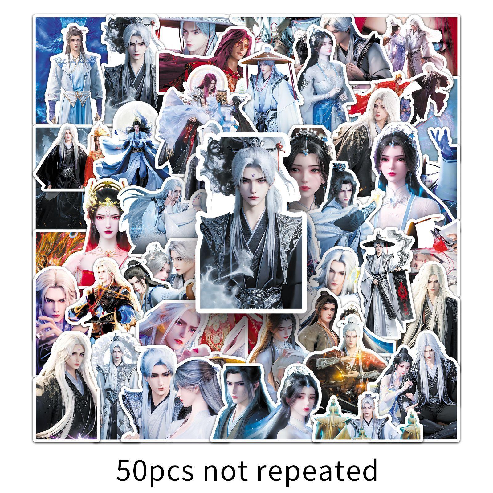 

50 Граффити Наклеек Персонализированные Китайский Стиль Китайские Комиксы Декоративные Наклейки для Водного Стакана Чехол для Мобильного Телефона Скейтборд Компьютер