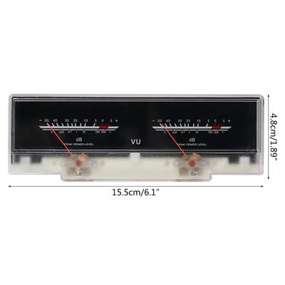 Praktisk VU-meter Dobbel Analog for Forsterker Forforsterker Justerbar Motstand