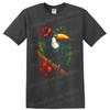 Toucan Bird T Shirt Tropical Jungle Hibiscus Floral Nature Art Graphic Tee Wild