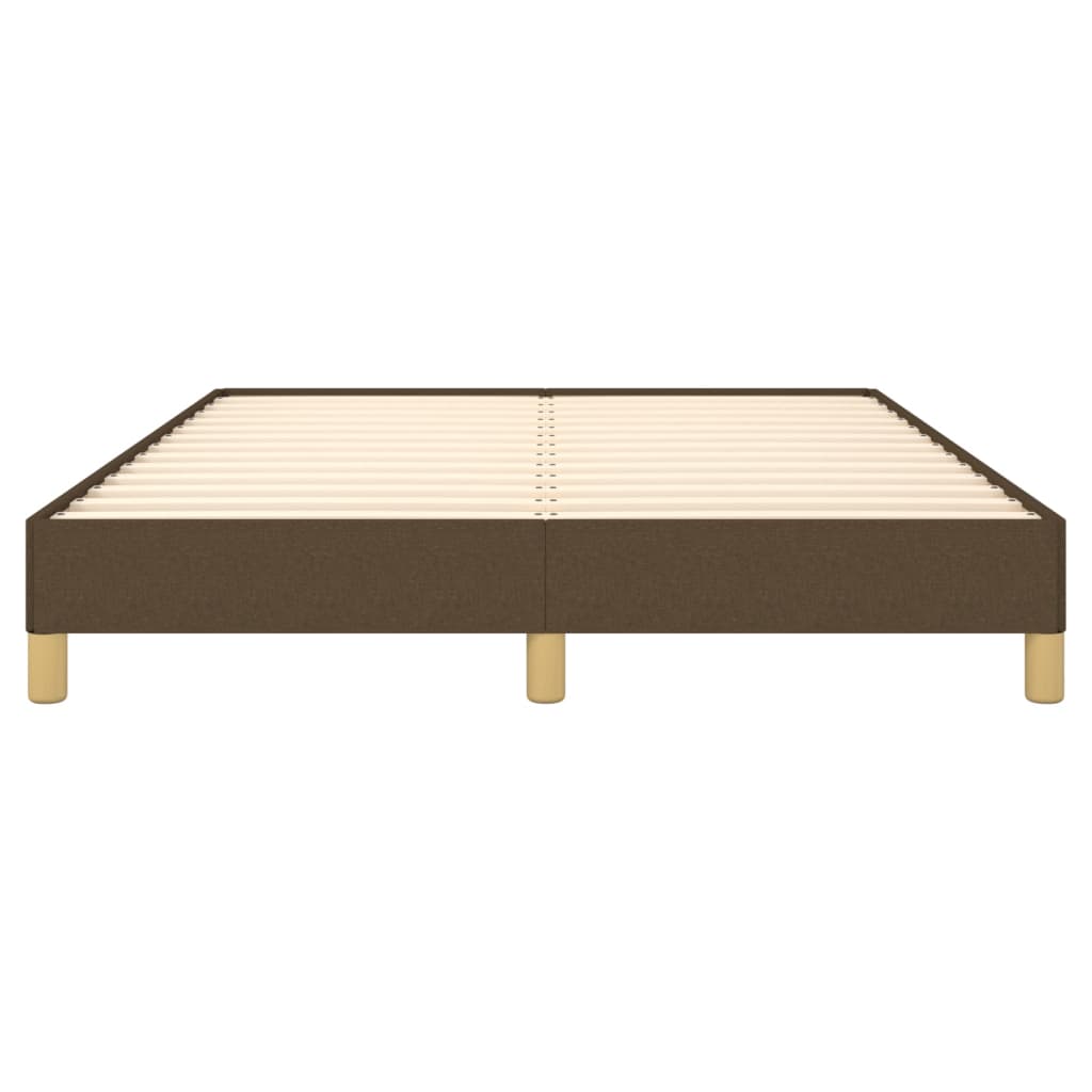 Vidaxl Bed Frame Without Mattress, Dark Brown, 160X200 Cm, Fabric
