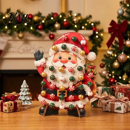 Candy Display Stand for Dessert Table Christmas Wooden Lollipop Stand, Creative Holder Gingerbread Man Decor Buffet Table, Decorative Holiday