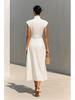 2026 European & American Style Women's Spring/Summer High-Waisted Skirt & Loose High-Neck Top Dress
