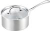 Yoshikawa 18cm Saucepan with Flame COOK Made in YJ3695 2.3L Lid, IH/Direct Compatible, CHEF, Tsubame-Sanjo, Japan,