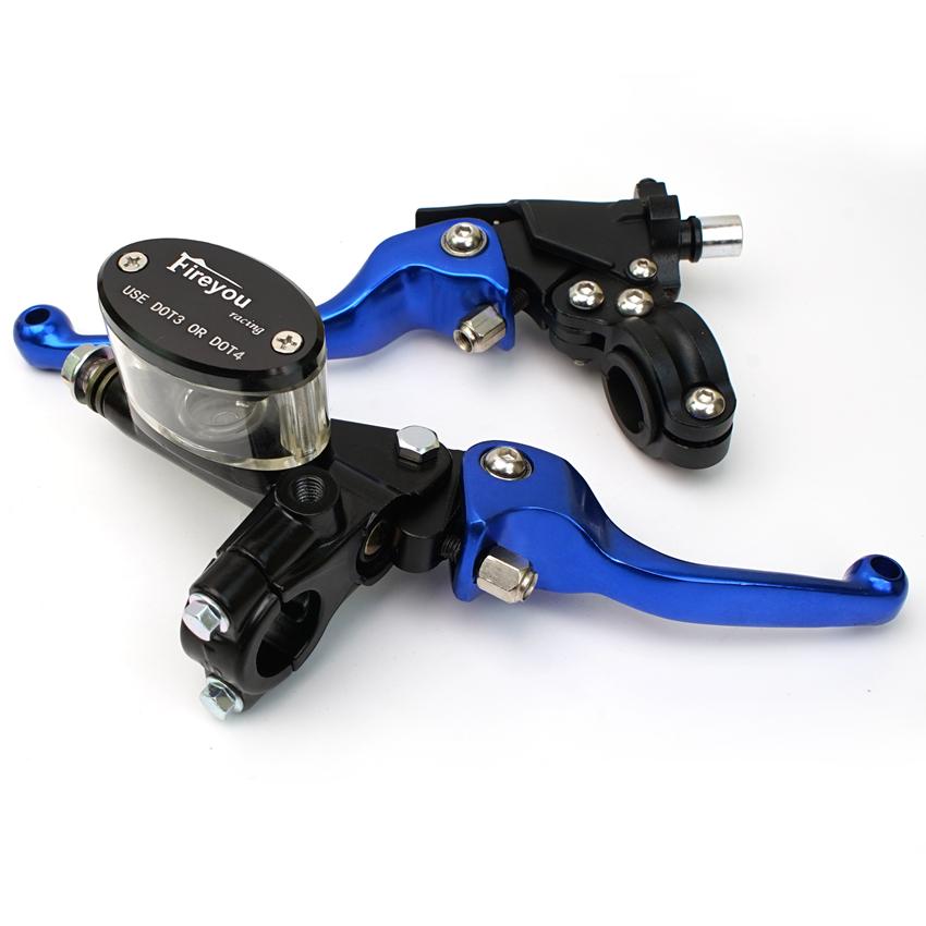 Pit Bike Motocykl skládací brzdová spojka s přední pumpou Pro CRF KLX YZF RMZ Dirt Bike Hydraulické páky hlavního válce