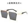 1111 New Fashion Eye Protection Square Metal Sunglasses Sunglasses Men's and Women's European and American Street Shots UV Protection
