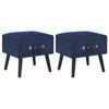 Day and Night - Day and Night Nightstands 2 Units 40x35x40 Cm Blue Velvet