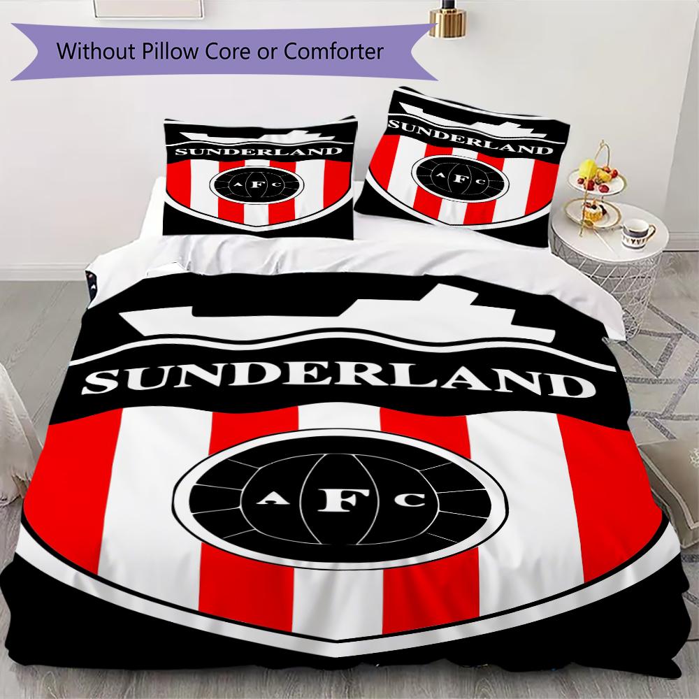 

Sunderland Pattern Bedding uilt Set uilt Cover Pillowcase Home Decoration Birthday Gift (1 * duvet cover + 2 * pillowcase without core)89 135x200cm