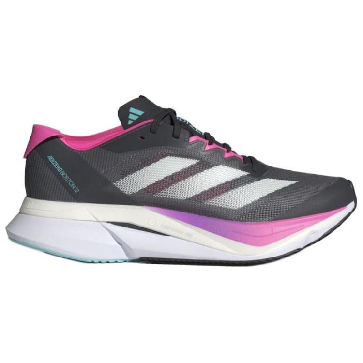 Adidas  Adizero Boston 12 Grey Lucid Pink Women Sneakers Grey-Five Crystal-Jade JI4481