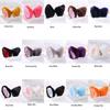 Luxurious Faux Fur Cat Fox Long Fur Ears Costume Hair Clip For Halloween Cosplay Parties