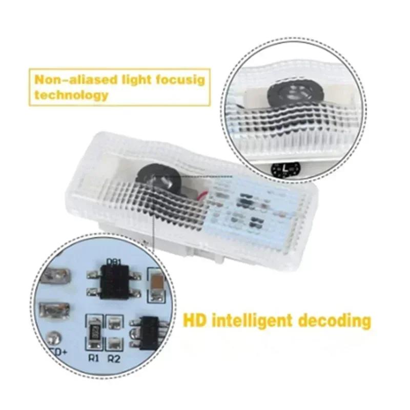 2PCS Car Led Welcome Light Courtesy Projector Ghost Shadow Logo Emblem Lamp For Citroen C1 C2 C3 C4 C5 C6 C4L DS3 DS4 DS5 DS6