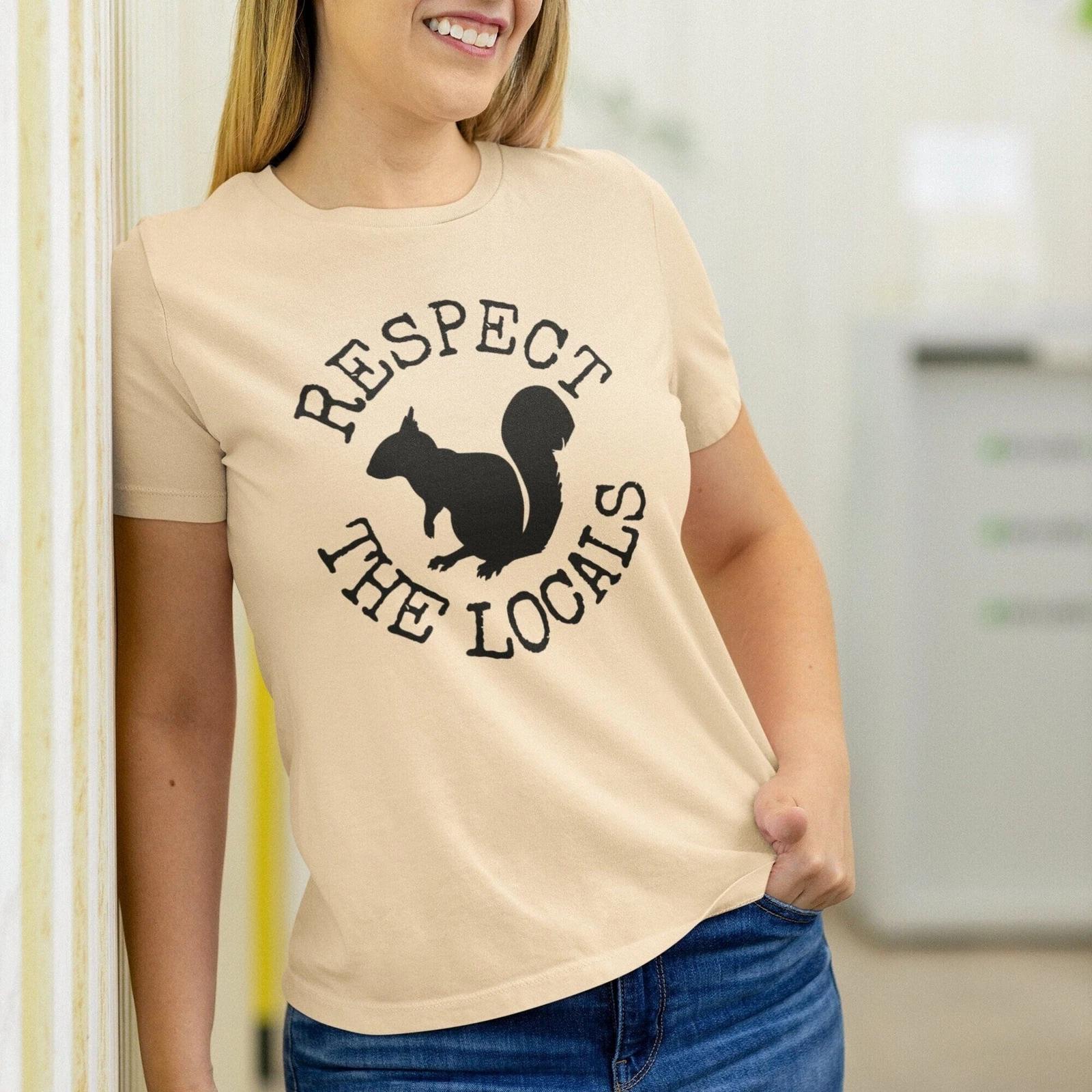 Respect the Locals Squirrel Shirt L