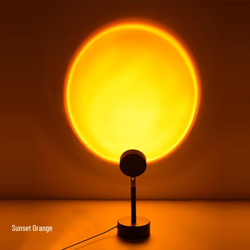 USB Rechargeable Sunset Lamp - Rainbow Projection Desk Light