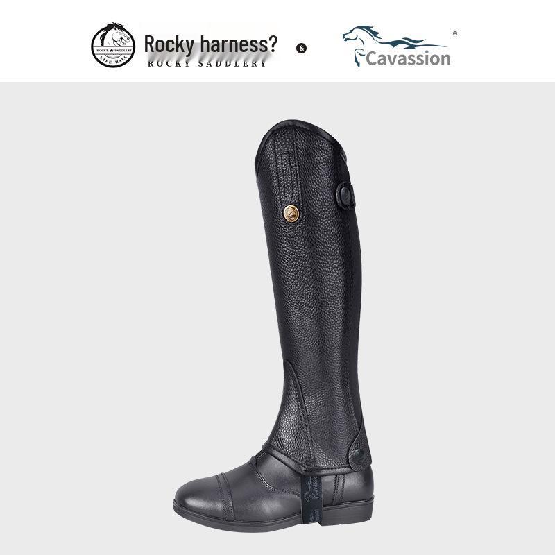 Children s Cowhide Equestrian Cross-Country Leg Protection Chaps - Model 8105010 Large Child