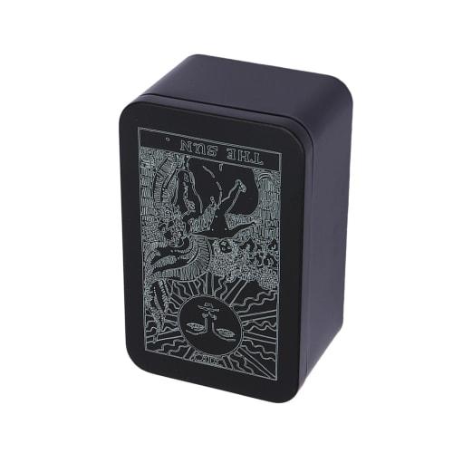 Metal Rectangle Organizer Box Playing Cards Storage Money Coin Candy Case Business Tarot Tin Tarot Card Container