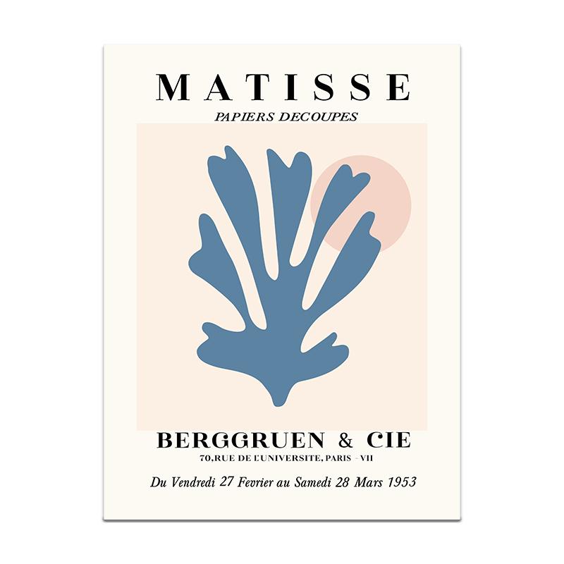 Henri Matisse Poster Flower Canvas Painting Art Nordic Leaf Posters Prints Wall Pictures for Living Room Home Decor Unframed