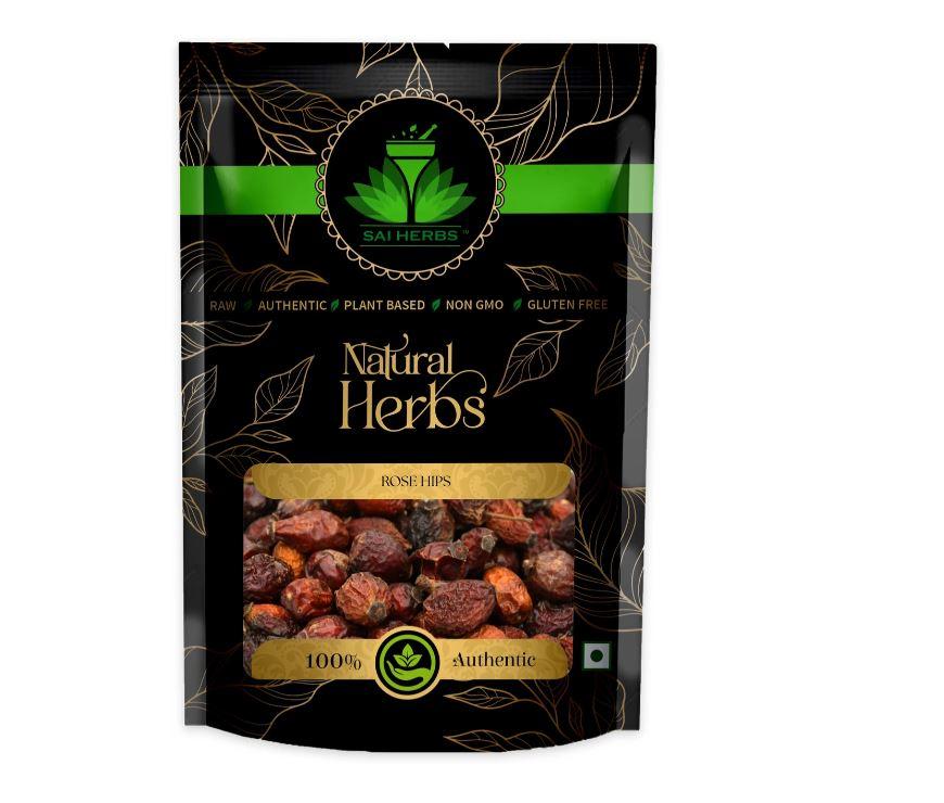 SAI HERBS Rose Hips - Rose Haw - Rose Hep - Rosa Canina - Pure & Natural (100 g)