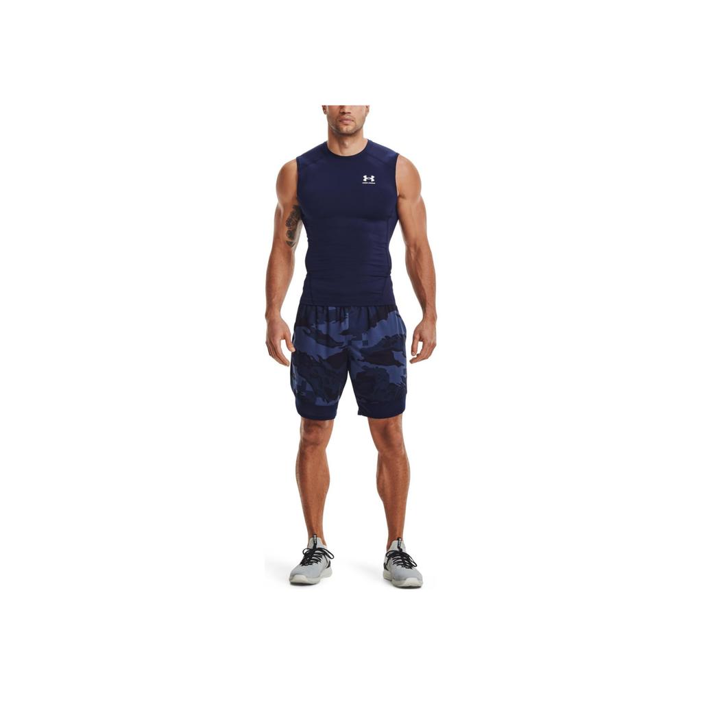 Under Armour Heat Gear Casual Sports Breathable Fitness Sleeveless Tank Top Men Tops Dark-Blue 1361522-410