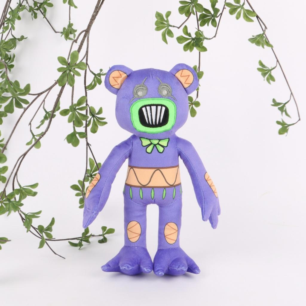BOKKIE Demo Plush Purple Toothed Terrifying Bear Plush Toy Doll