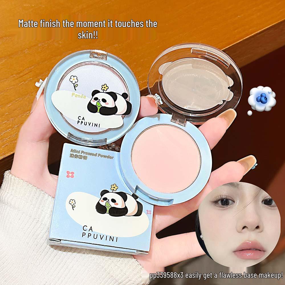 

Korean Mini Matte Brightening Pressed Powder - Translucent, Long-lasting Makeup 03# Peach Blossom Pink