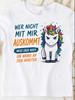 Gerunisex Text Whoever Doest Get Along With Me Needs To Work On Themselves Unicorn6 Overseas Printing Unisex All TShirt