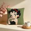 Stylish BBetty Boopier Cushion Cover Stylish Washable Pillow Cover Ideal for Couch Bedroom Car Decoration