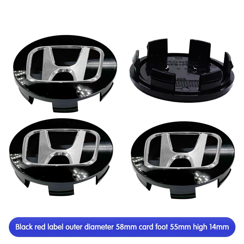 4pcs 58/62/69mm Car Wheel Center Hub Center Cap Rim Hub Dustproof Cover Emblemem For Honda Accord CRV XRV Civic Odysse Fit City