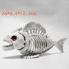 Halloween Fish Skull Bones Simulated Fish Skeleton Exquisite Design Decorate Horror Ornaments Creepy Decoration Party Props