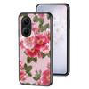 For Xiaomi Poco F7 5G/Redmi Turbo 4 Pro 5G Case Floral Pattern TPU+Tempered Glass Protective Phone Cover