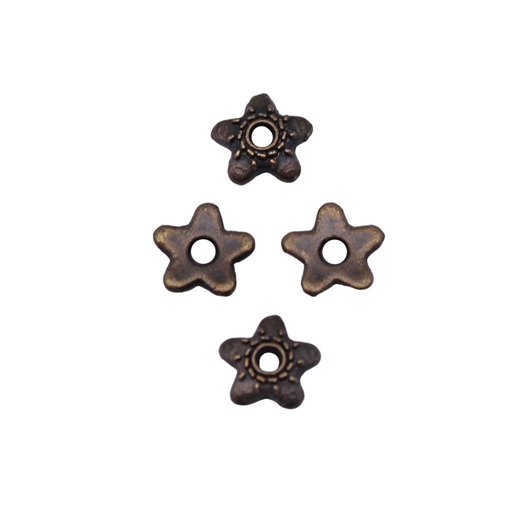 Multi Color Swirl Flower Bead Caps Spacer Beads For Jewelry Making Components
