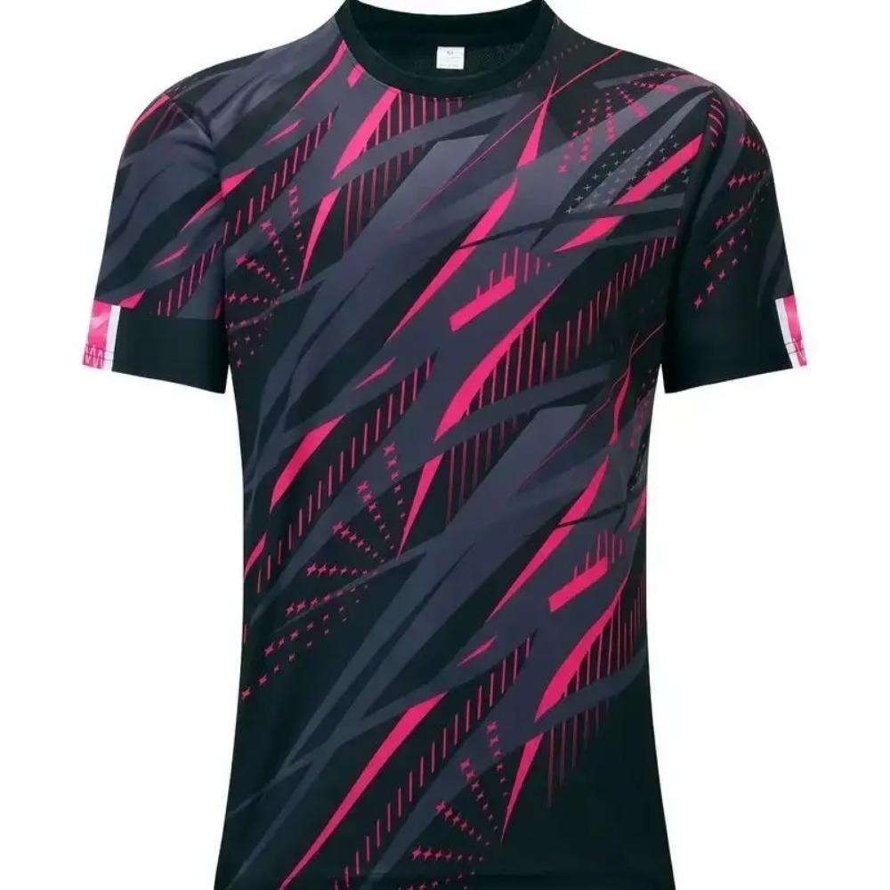 Men's Striped Design Pattern Short Sleeved T-shirt Outdoor Casual Plus Size Tees Top Women Clothing