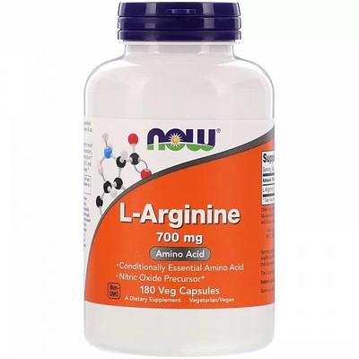 L-Arginine, 700 Mg, 180 Veg Capsules