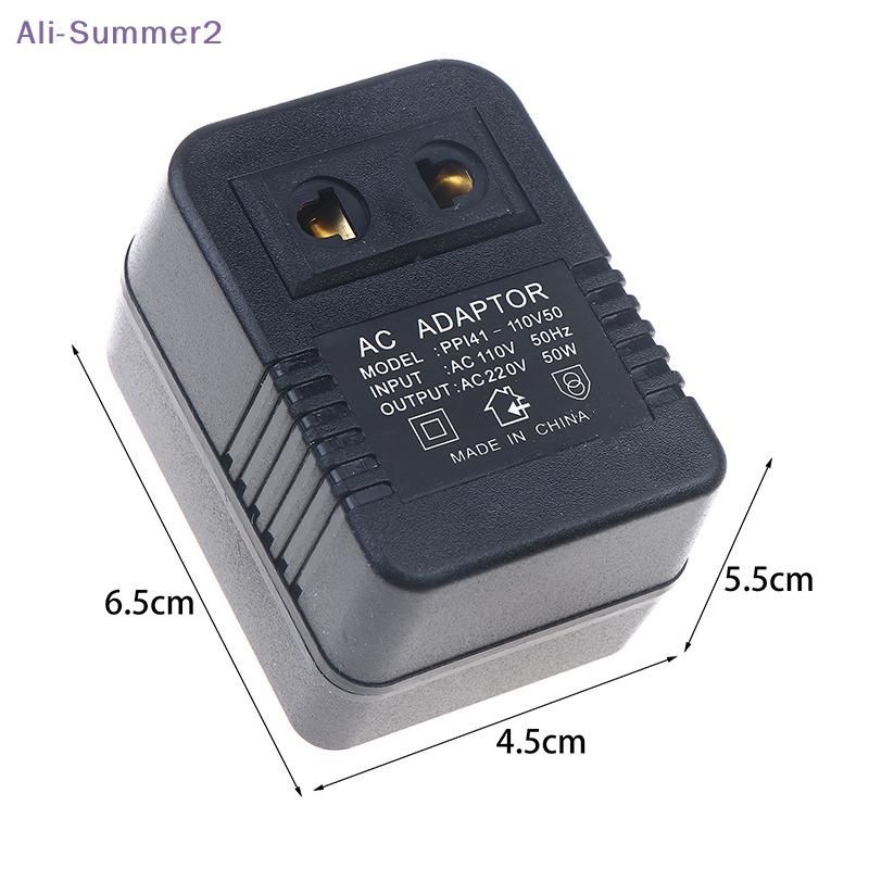 {Summer2} EU US Plug Step Down Transformer Travel Adapter AC220-110V Or 110 -220V Converter 50W Voltage Converter Regulator