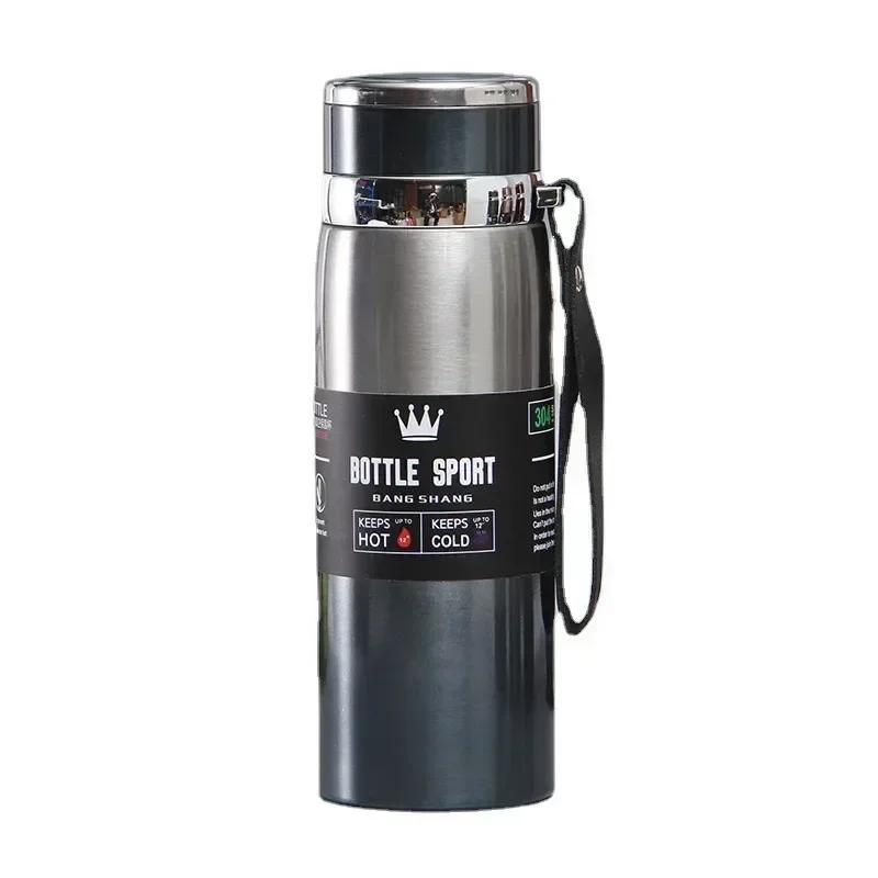 316 Stainless Steel Thermos Cup Sports Home Travel Kettle Portable Sling Kettle Large Capacity Outdoor 800ml