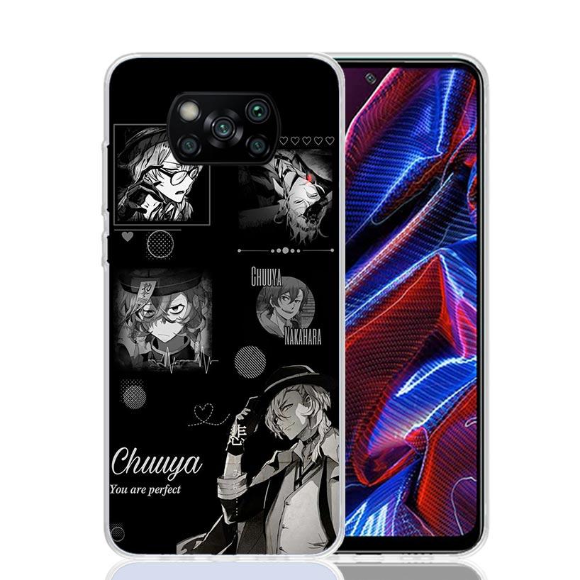 Bungo Stray Dogs Nakahara Chuuya Case Phone Cover for Xiaomi Redmi Note 10 9 9S 8 8T 7 5 Pro Mi 12T 11T 10T 9T 12 11 Lite A3 A2