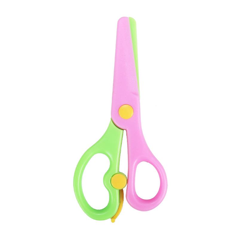 Kid-Safe Anti-Pinch Art Scissors: Mini Kindergarten Craft and Stationery Scissors