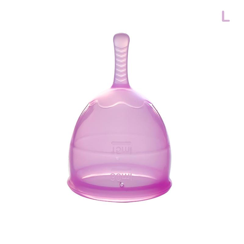 20/30 ml Transparentní silikonový menstruační kalíšek Lékařský silikonový menstruační kalíšek Vaginální menstruační sběrač Žena Menstruační péče