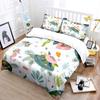 Marine Animals with Floral Decorations Bedding Set for Kids Luxury Gift 3pcs Digital Print Comforter Set Soft Comfortable