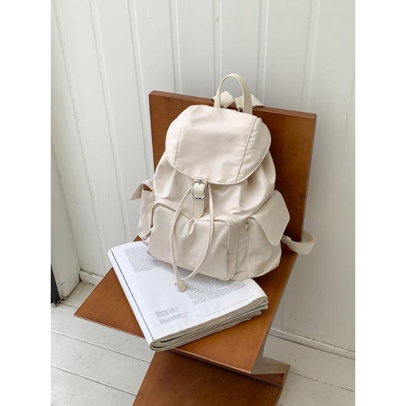 

Модная нейлоновая сумка через плечо женская новая сумка-флип кэжуал школьная сумка нишевый дизайн рюкзак покинуть белый