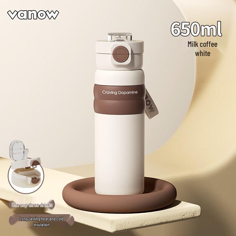 Vanow Stainless Steel Insulated Straw Water Bottle