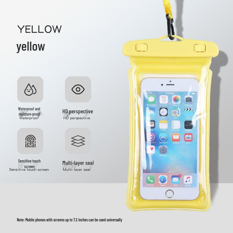 Luminous Waterproof Phone Pouch: Touchscreen, Dive-Friendly for Beach, Swimming, Rafting, and Riding