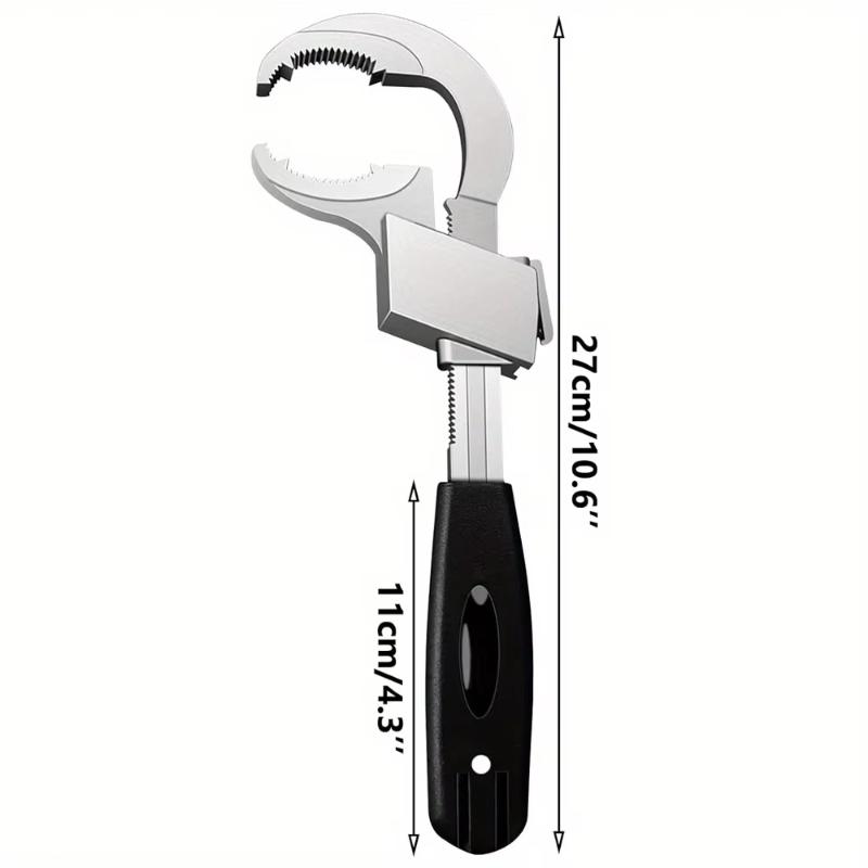 1Set Adjustable Double-Ended Wrench Universal 3 in 1, Disassembly Assembly Faucet Valve Connecting Pipe Shower Head