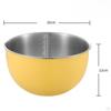 Stainless Steel Mixing Bowl Bakeware Round Basin Easy To Clean Salad Washing for Household