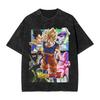 Anime Dragon Ball Printed Tshirt Mens and Womens Washed Tshirt High Quality Vintage Cotton Tshirt Harajuku Tops