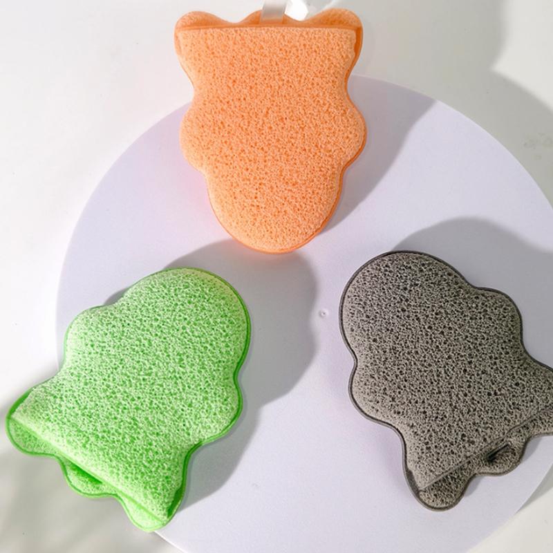 Snowman Glove Style Facial Exfoliating Sponge Puff For Deep Cleansing Suitable For Makeup Removal And Wash Reusable Clean Tool