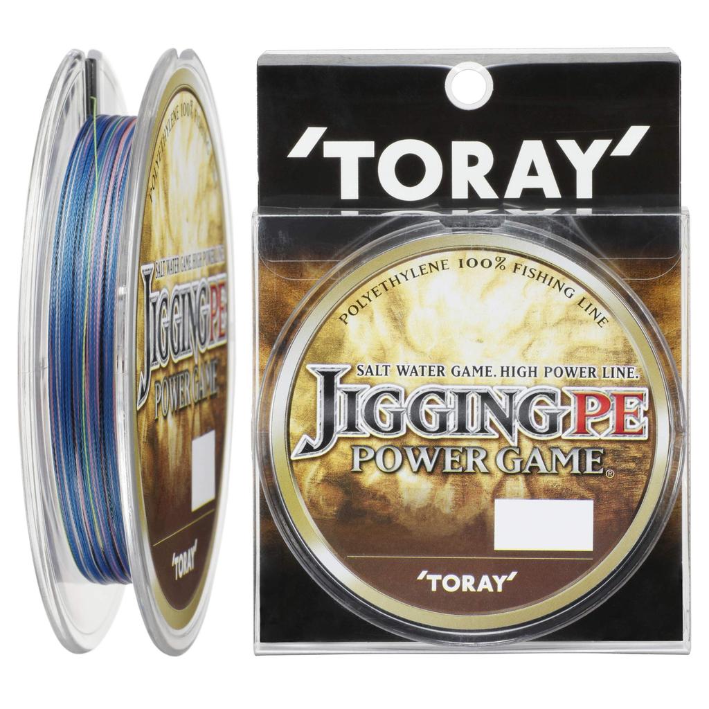 Toray Power Game PE Line for 4 5 colors Jigging, 200m, #3 (35lb/16kg), strands,