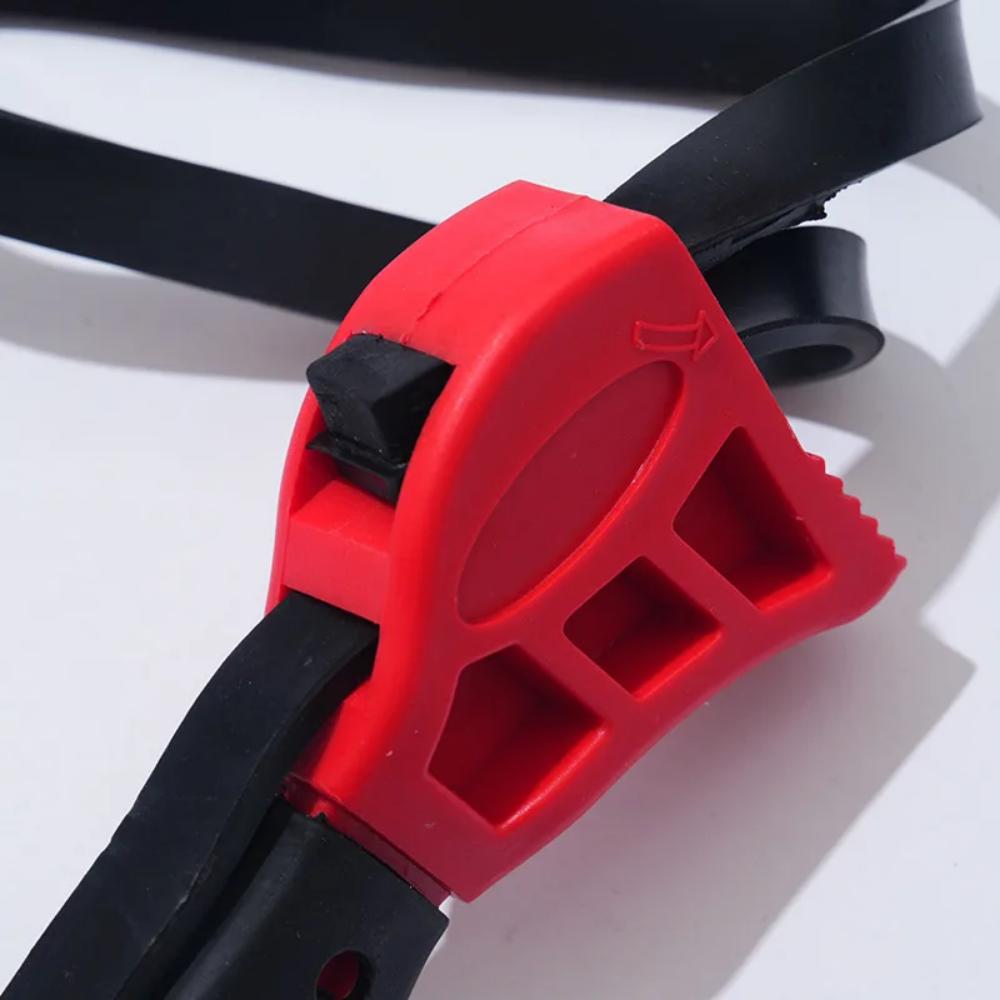 6 Inch Belt Wrench Oil Filter Puller Strap Spanner Chain Wrench Strap Opener, Adjustable Disassembly Tool